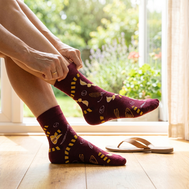 Socken in der Tube mit Harry-Potter-Motiv