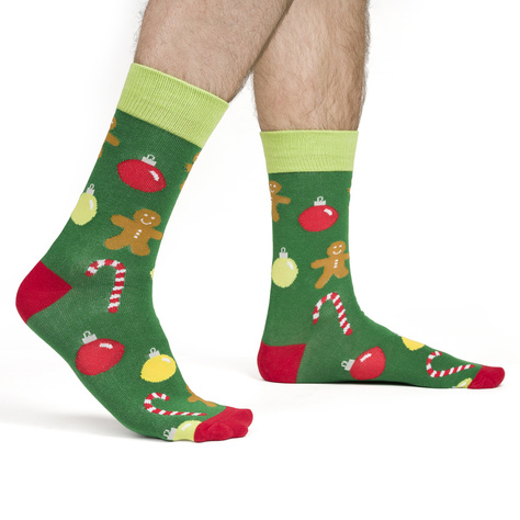 1 Paare von lustigen Socken mit Weihnachtenmotive | Herrensocken | SOXO