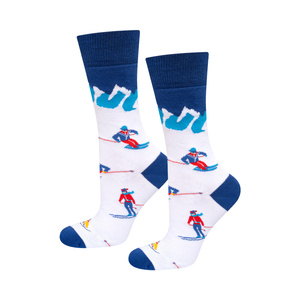 3 Paar von lustige Socken mit Wintersportarten-Motiv in einzigartiger Verpackung | Herrensocken | SOXO