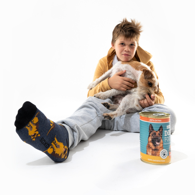 Socken mit Deutscher Schäferhund-Motiv in Dose