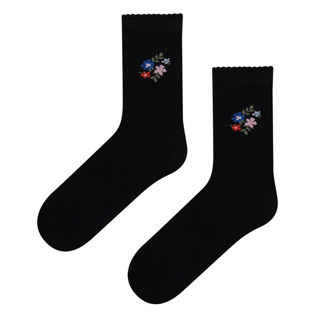 Bambussocken mit Blumenmuster