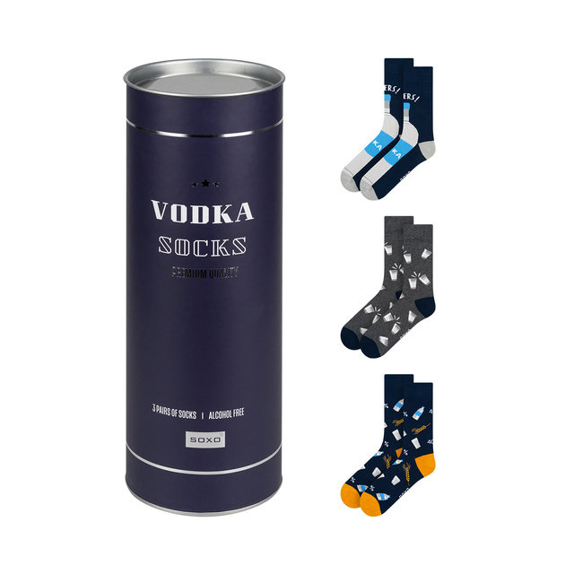 Socken mit Wodka-Motiv 3er-Pack