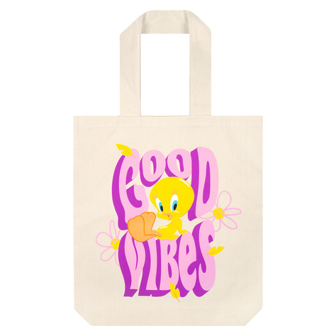 OUTLET Wiederverwendbare Baumwoll-Canvas-Tasche SOXO | Good Vibes | Warner Bros