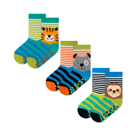 Set mit 3x Kindersocken mit Haustieren | SOXO