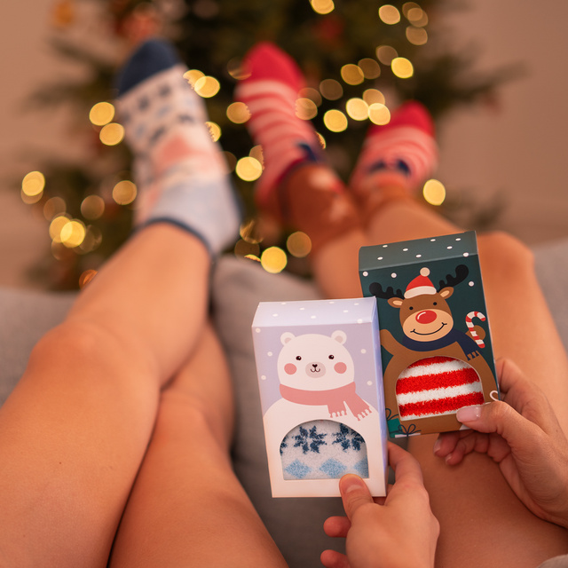 1 Paar von lustige Socken mit Teddybär  | Damensocken | SOXO