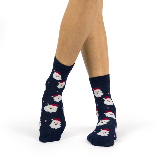 4 Paar von lustigen Socken mit Weihnachtsmotiv in einzigartiger Verpackung | Damensocken | SOXO