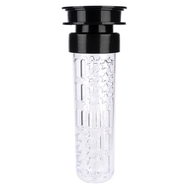 Wasserflasche mit Fruchteinsatz, dunkelrosa, für Kinder und Erwachsene | BPA free | Tritan | MOMOWAY