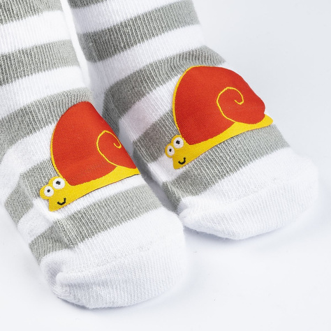 1 Paare von lustige Socken mit Schnecke | Babysocken | SOXO