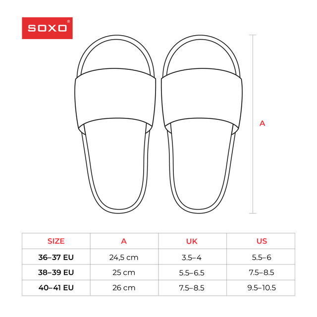SOXO Strand Latschen unisex | Gänseblümchen Muster