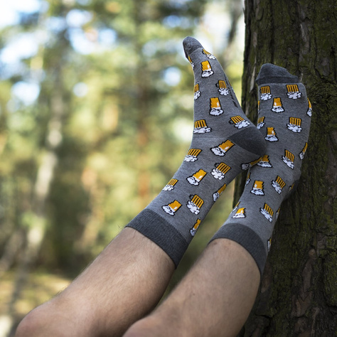 1 Paar von lustige Socken mit Bier | Herrensocken | SOXO