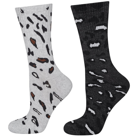 Set mit 2x Damensocken | Leopardenmotiv | SOXO