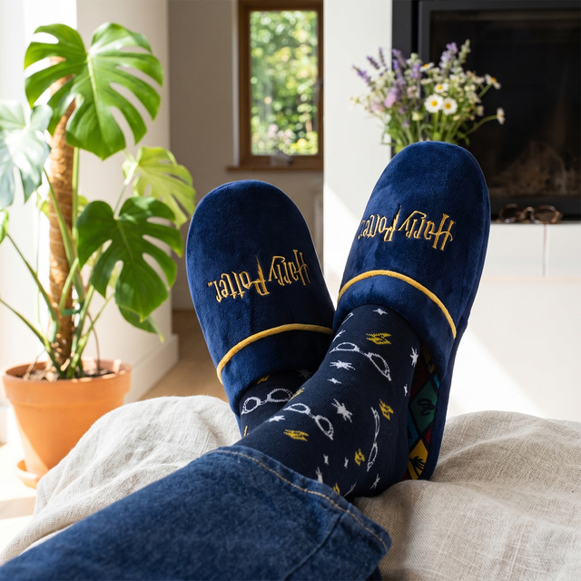 Herren-Hausschuhe mit Harry Potter-Motiv