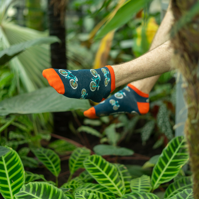 SOXO Set 5 Herren kurze Socken | Bier und Pizza Muster