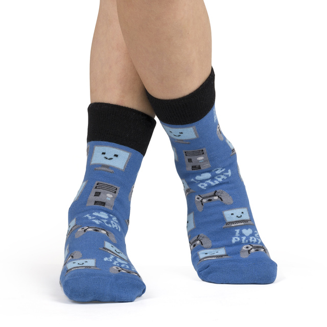 Socken mit IT und Computer-Motiv