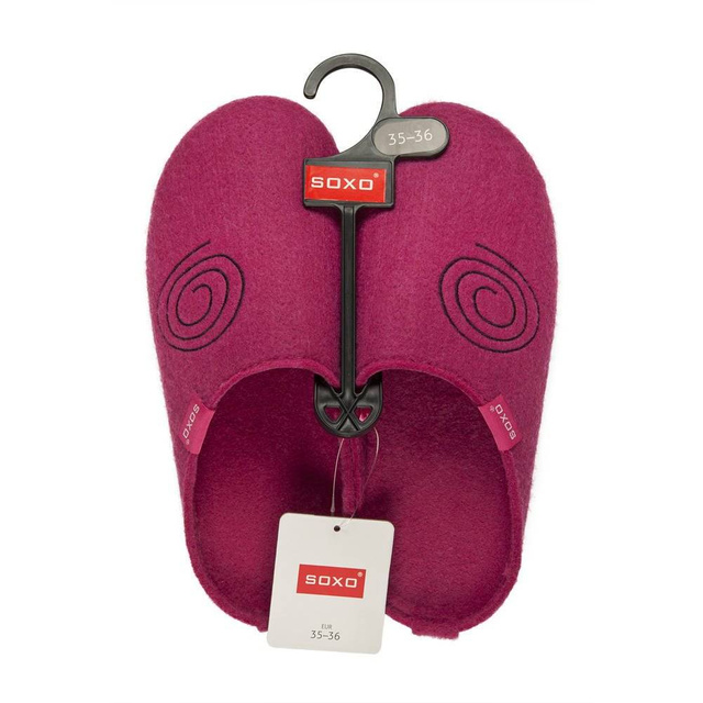 OUTLET Damenfilzschuhe SOXO mit einer harten Sohle TPR
