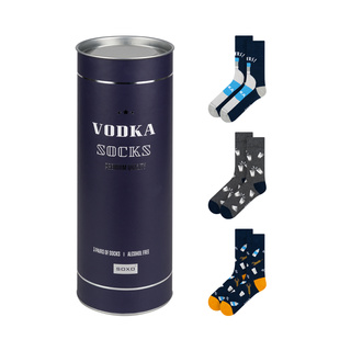 Socken mit Wodka-Motiv 3er-Pack