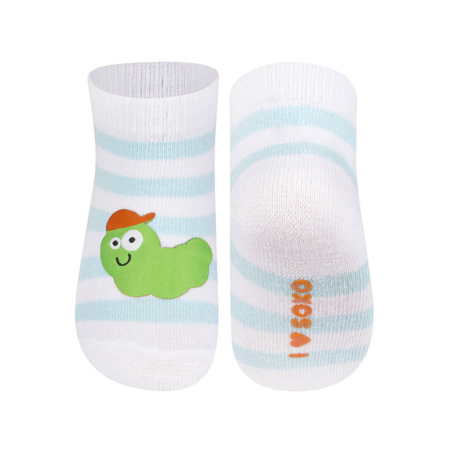 1 Paare von lustige Socken mit Raupe | Babysocken | SOXO