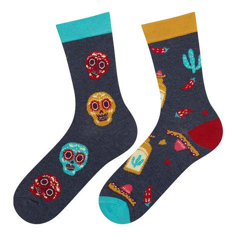  Set mit 2x Damensocken | Papageienmotiv + Mexicomotiv | SOXO