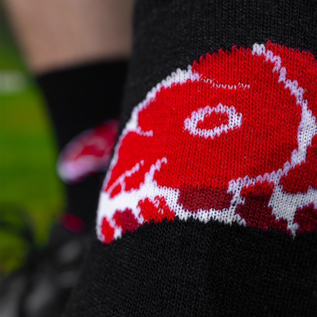 Socken mit Steak-Motiv