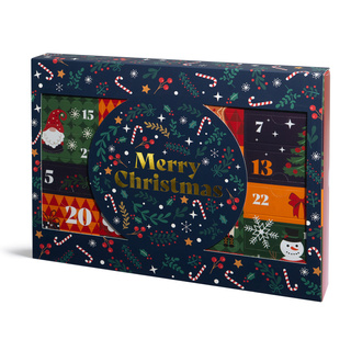 Adventskalender mit Socken 12er-Pack