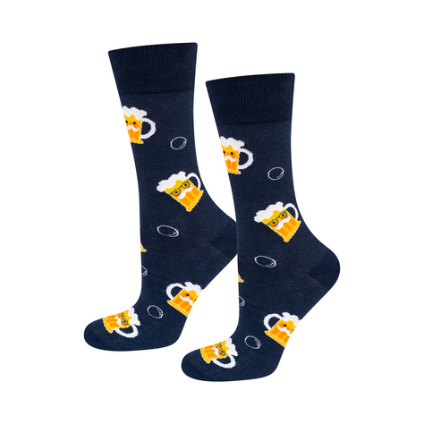 1 Paar von lustigen Socken im Bierkrug | Herrensocken | SOXO