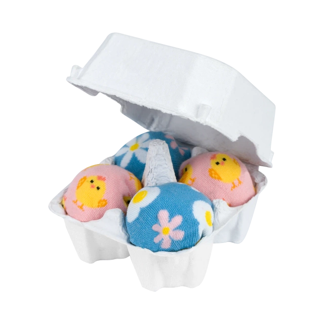 2 Paar von lustigen Socken mit Eggsmotiv in einzigartiger Verpackung | Damensocken | SOXO