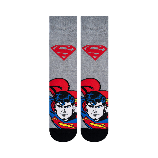 Set mit 3x lustigen Herrensocken Batman + Superman DC COMICS | SOXO