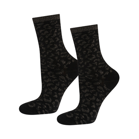 3 Paar von lustige Socken mit Leopard Motiv in einzigartiger Verpackung | Damensocken | SOXO