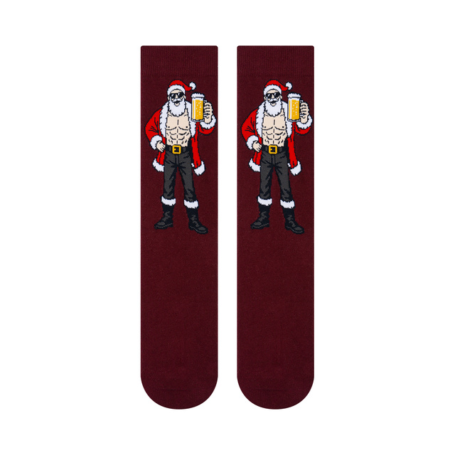 Socken mit Frecher Weihnachtsmann DJ 3er-Pack