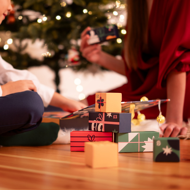 Geschenkbox mit Socken 12er-Pack