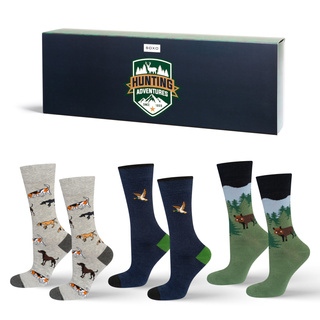 Socken mit Jagd-Motiv 3er-Pack