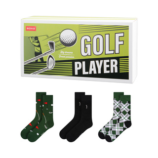 Socken mit Golf-Motiv 3er-Pack