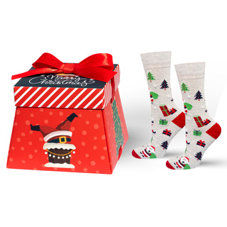 Socken mit Weihnachts-Motiv