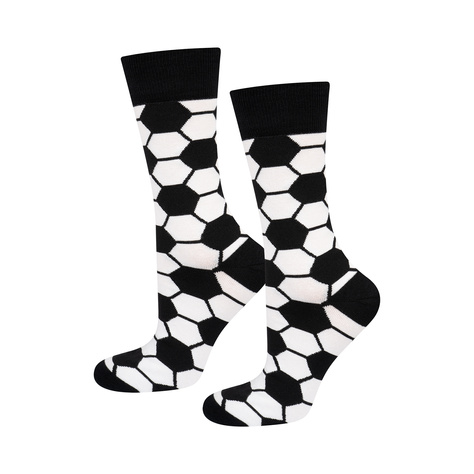 3 Paare von lustigen Socken mit Footballmotiv in einzigartiger Verpackung | Herrensocken | SOXO