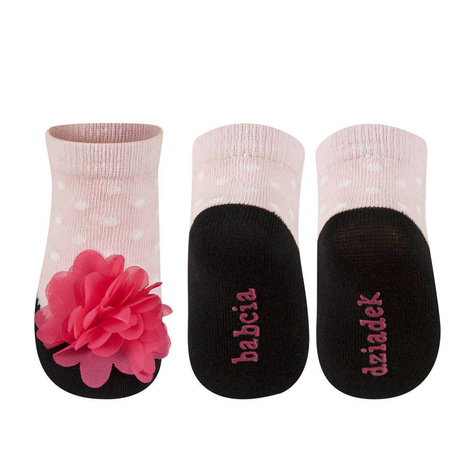 Socken Baby Mädchen Ballerinas SOXO Babcia dziadek Mehrfarben