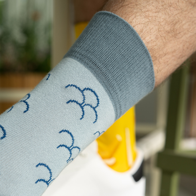 Socken mit Fisch und Chips-Motiv 2er-Pack
