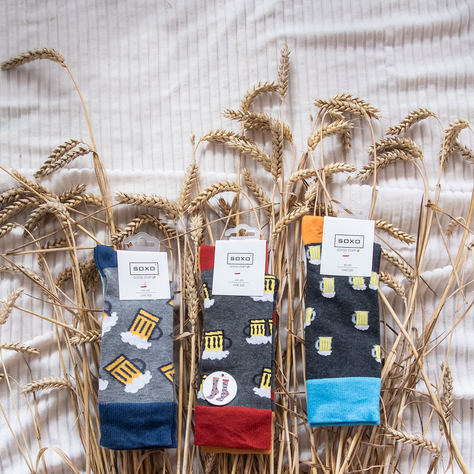 Bunte Set 6x Herrensocken SOXO GOOD STUFF Geschenk 