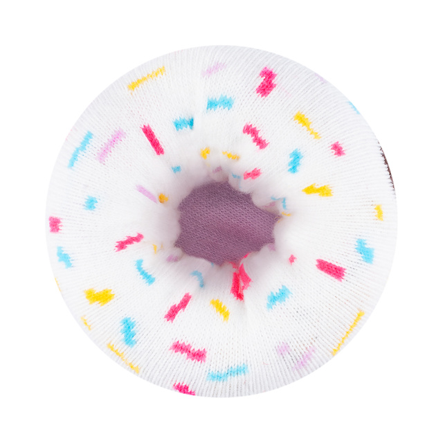 1 Paar von lustigen Socken mit Donutmotiv in einzigartiger Verpackung | Damensocken | SOXO