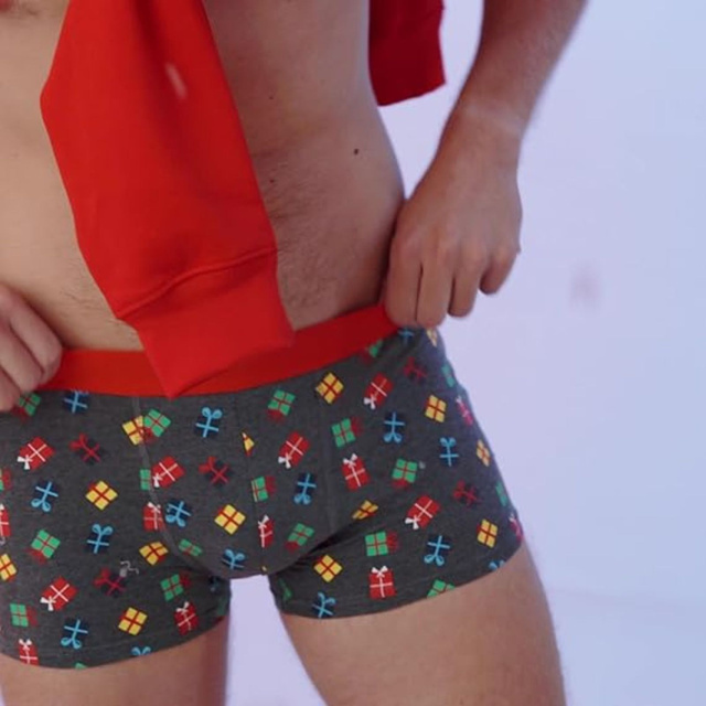4 Paar von lustigen Boxershorts mit Weihnachtsmotiv in einzigartiger Verpackung | SOXO