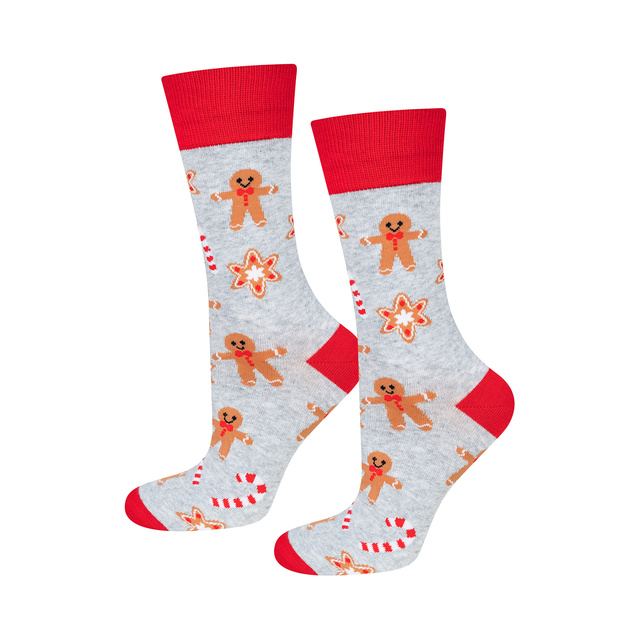 4 Paar von lustigen Socken mit Weihnachtsmotiv in einzigartiger Verpackung | Herrensocken | SOXO