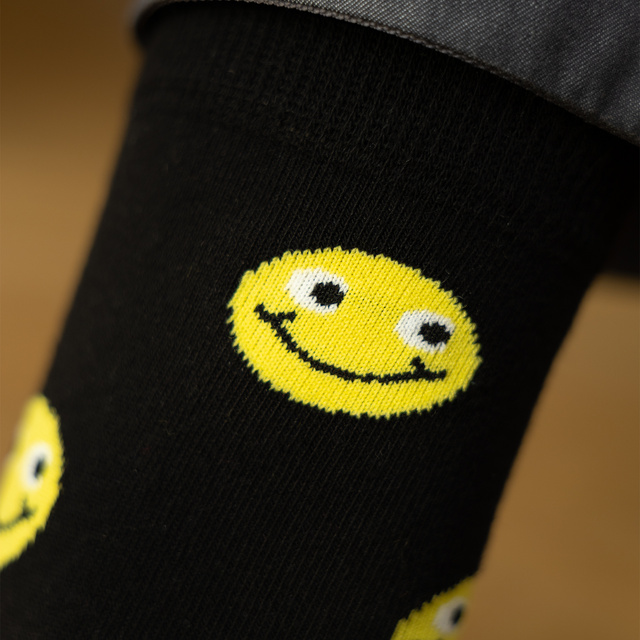 Socken mit Thank You-Motiv