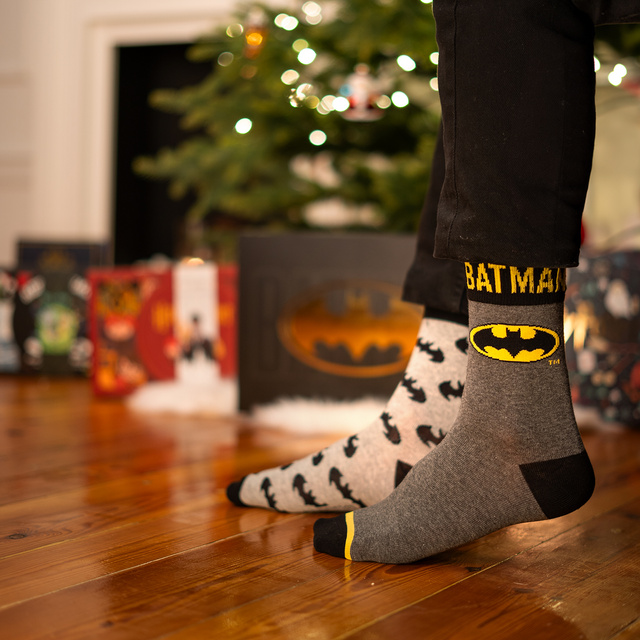 Adventskalender mit Socken Batman 12er-Pack