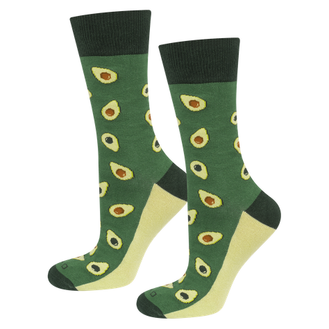 1 Paare von lustigen Socken mit Avocadomotiv in einzigartiger Verpackung | Damen-/Herrensocken | SOXO