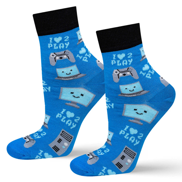 Socken mit IT und Computer-Motiv