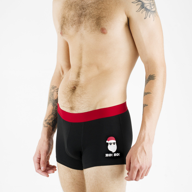 Set mit 2x Herrensocken + 2x Boxershorts mit Weihnachtsmotiv in einzigartiger Verpackung | SOXO