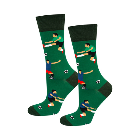 3 Paar von lustigen Socken mit Footballmotiv in einzigartiger Verpackung | Herrensocken | SOXO