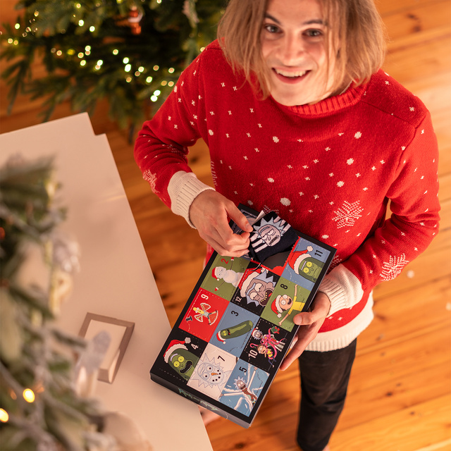 Geschenkset mit Socken Rick and Morty 6er-Pack