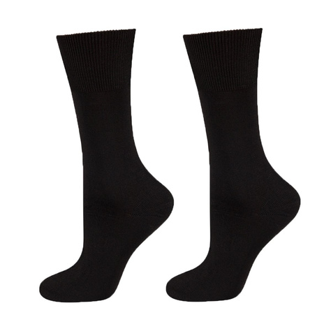 Schwarze Bambus Socken Business SOXO für Männer PREMIUM