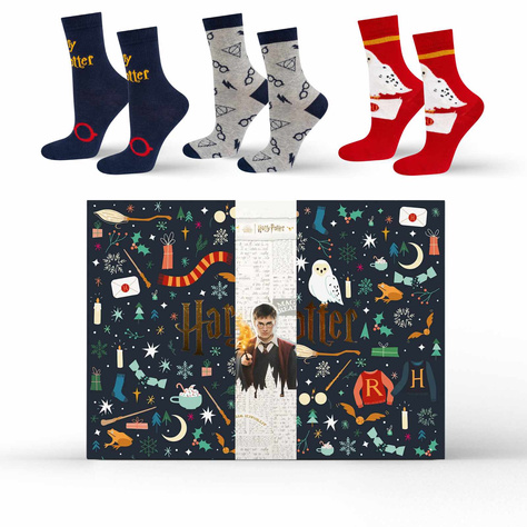 Harry Potter Adventskalender 12x SOXO Damen | Herren Socken