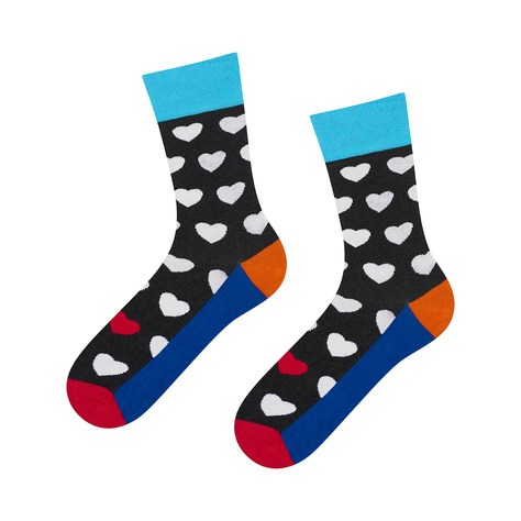 1 Paar von lustige Socken mit Herzmotiv | Herrensocken | SOXO